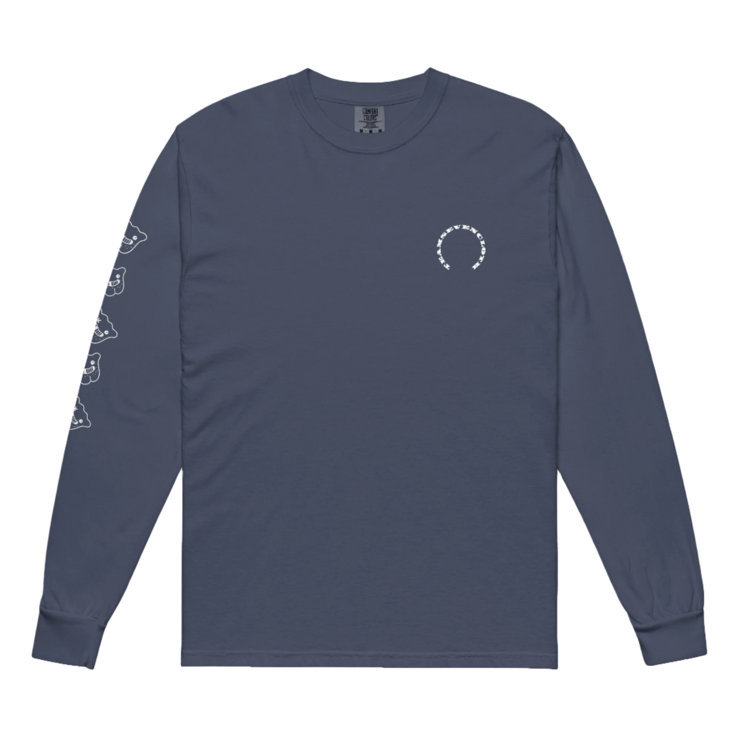Garment-dyed heavyweight long-sleeve shirt